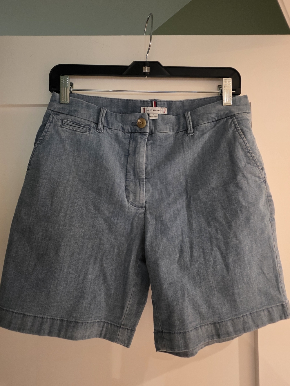 Tommy Hilfiger Light Blue Women's Cotton Shorts